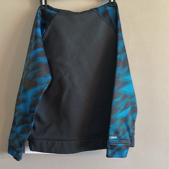 UA hoodie Boys/ youth size medium Y/MD turquoise and dark grey - Picture 3 of 7